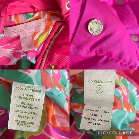 Lilly Pulitzer Kate Puffer Vest Small - Picture 2 of 9